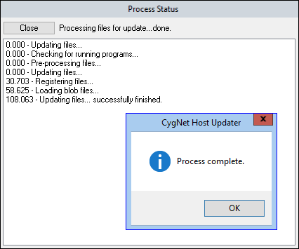Process Complete